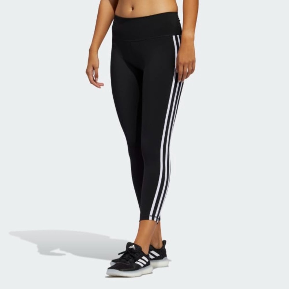 Adidas Women Three Stripe 7/8 Tights NWT XL